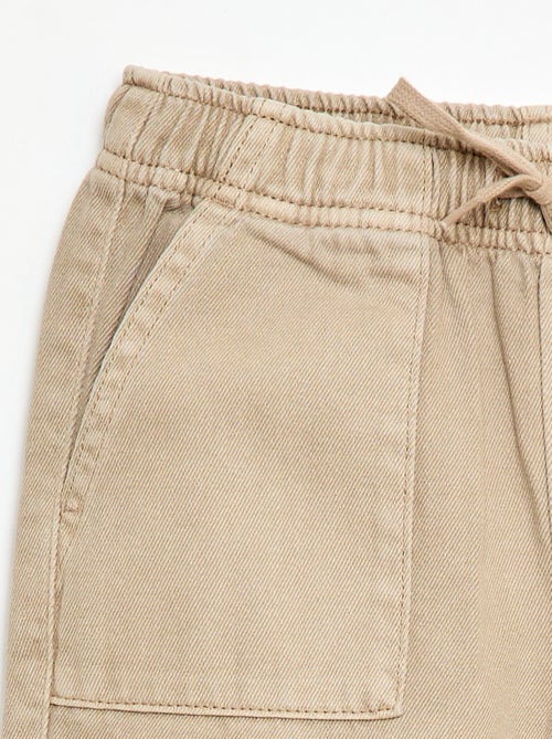 Jogger con cintura elástica y cordón ajustable - Kiabi