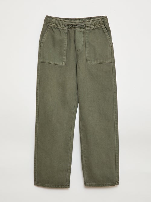 Jogger con cintura elástica y cordón ajustable - Kiabi