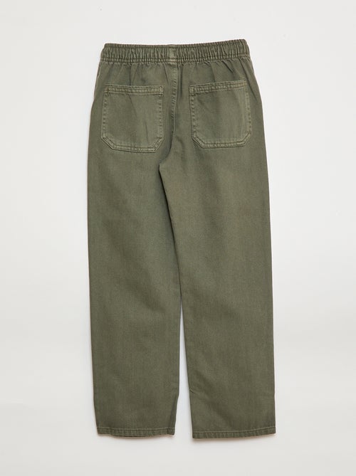 Jogger con cintura elástica y cordón ajustable - Kiabi