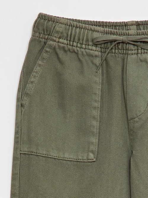 Jogger con cintura elástica y cordón ajustable - Kiabi