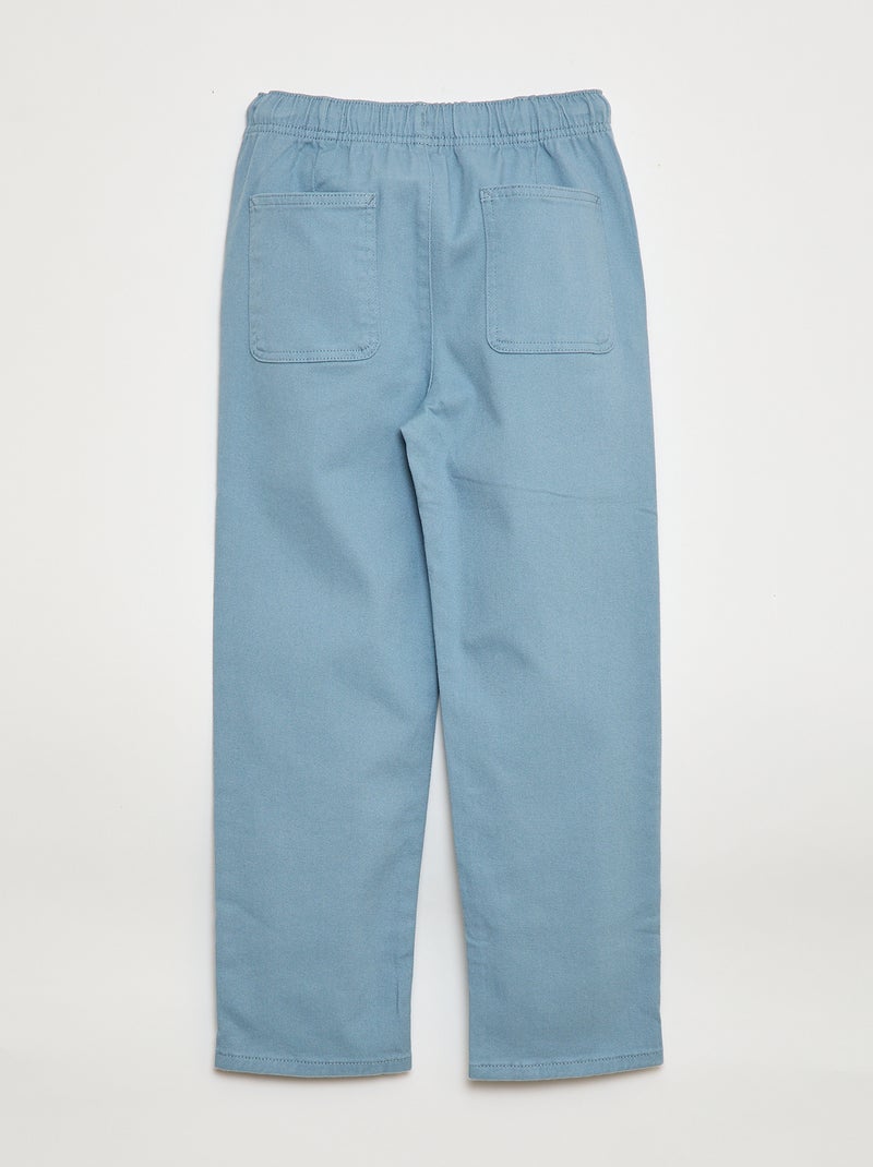 Jogger con cordones ajustables Azul - Kiabi