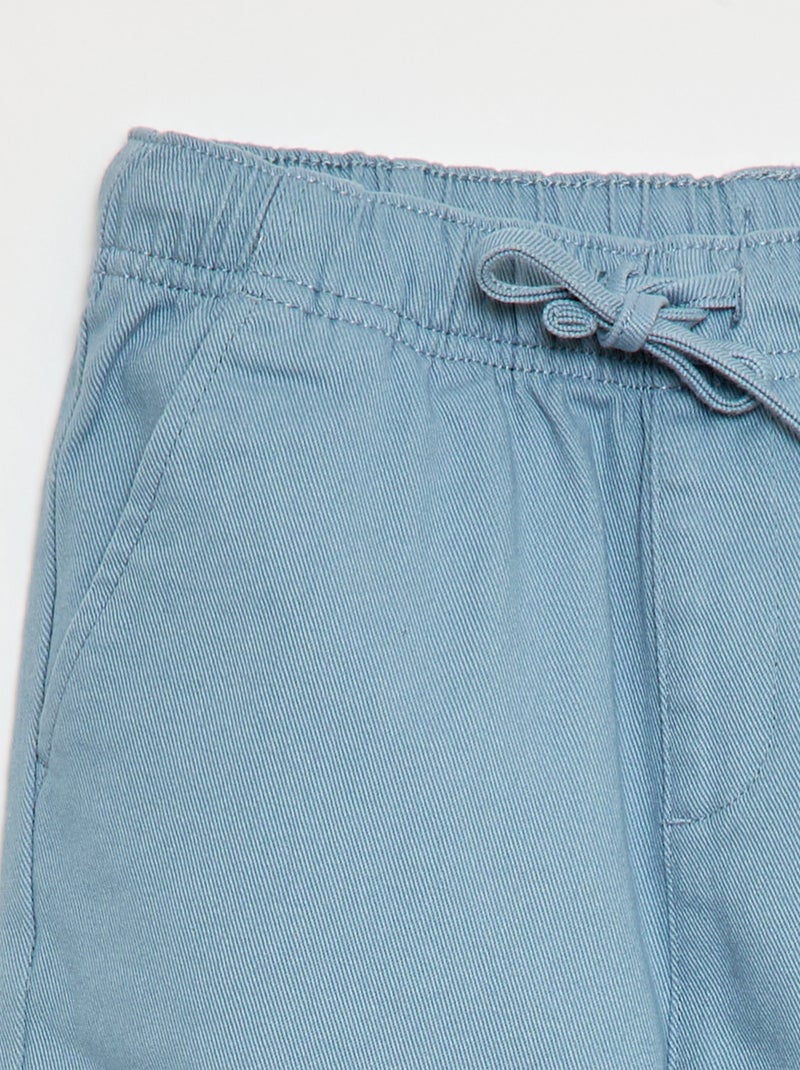 Jogger con cordones ajustables Azul - Kiabi