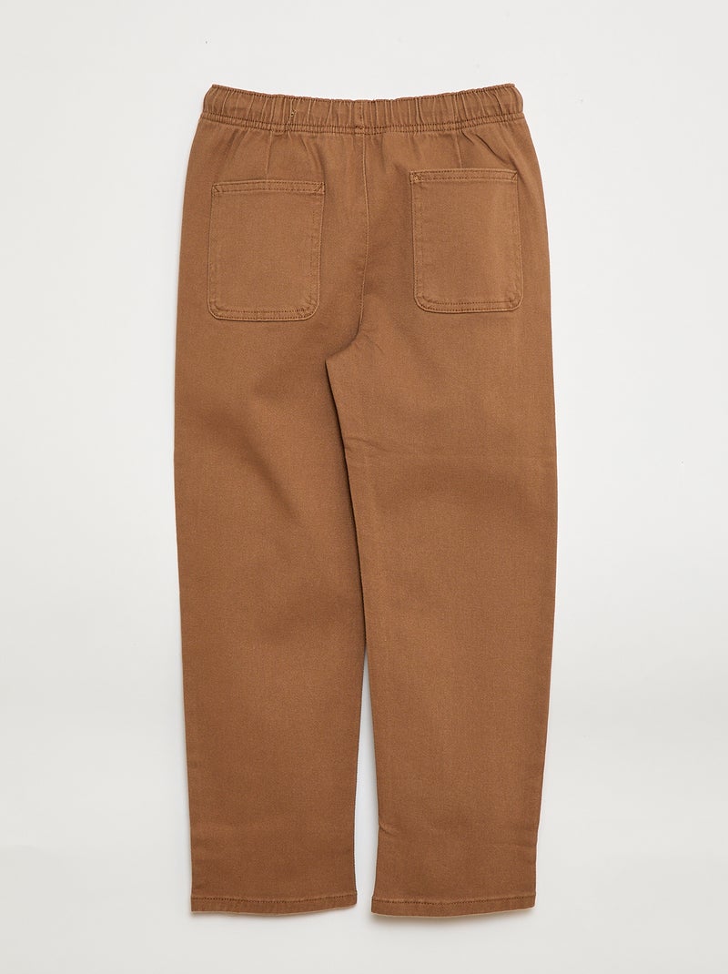 Jogger con cordones Beige - Kiabi