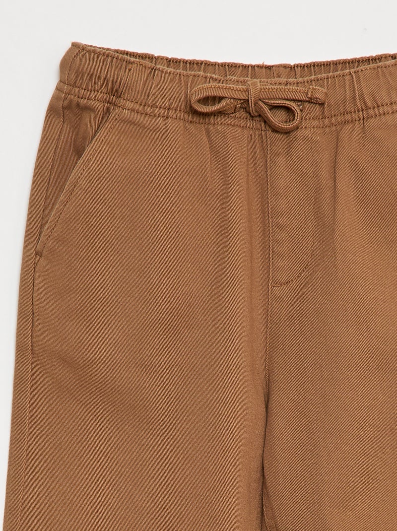 Jogger con cordones Beige - Kiabi