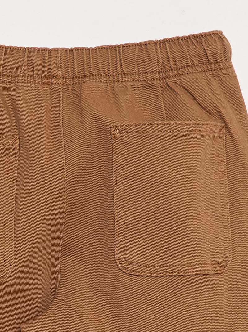Jogger con cordones Beige - Kiabi