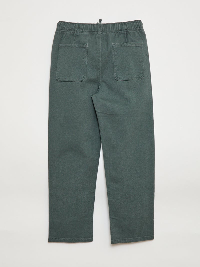 Jogger con cordones Verde - Kiabi