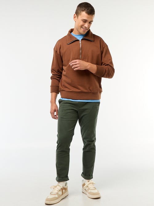 Jogger slim liso - Kiabi