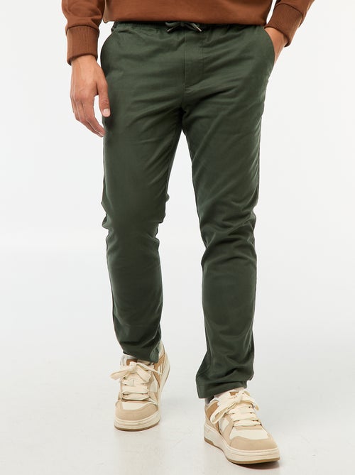 Jogger slim liso - Kiabi