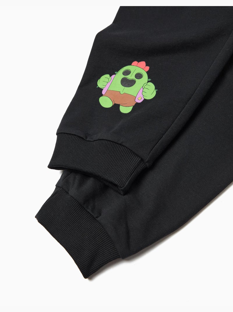Joggers de Felpa 'Brawl Stars', MO Fashion Negro - Kiabi