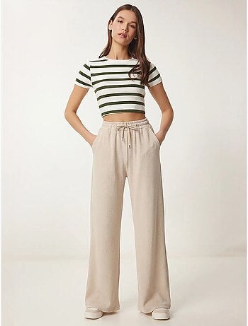 Joggers de mujer de pernera ancha en modal istanbul