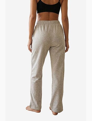 Joggers de punto de tiro alto y pernera ancha my fashion