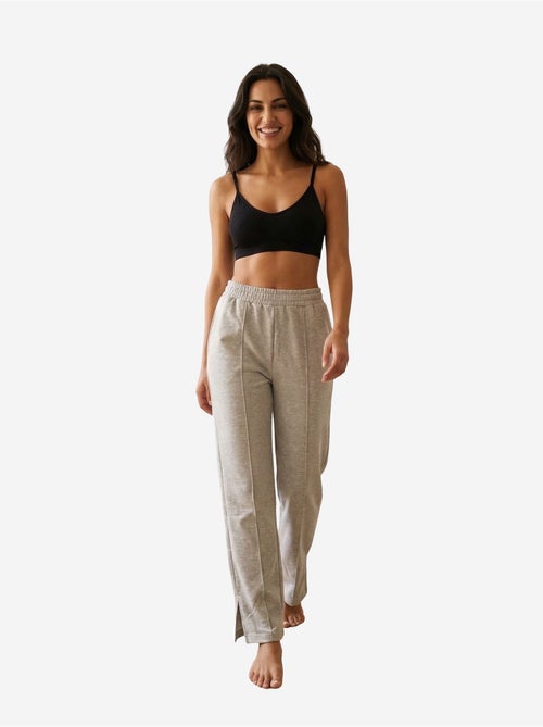 Joggers de punto de tiro alto y pernera ancha my fashion - Kiabi Joggers de punto de tiro alto y pernera ancha my fashion - Kiabi