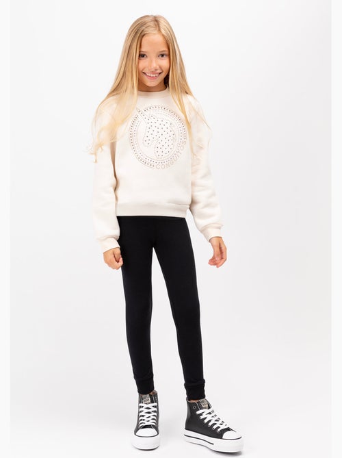 Joggers de punto negros de niña - Kiabi Joggers de punto negros de niña - Kiabi