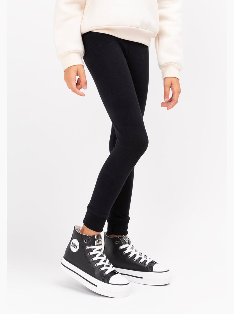 Joggers de punto negros de niña Negro Negro - Kiabi