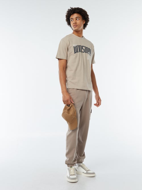 Joggers multibolsillos de felpa ligera - Kiabi