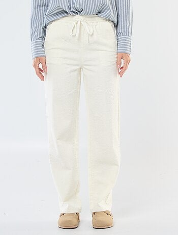 Pantalón de jogging ancho de pana