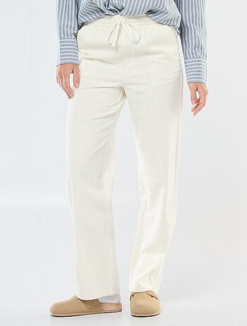 Pantalón de jogging ancho de pana