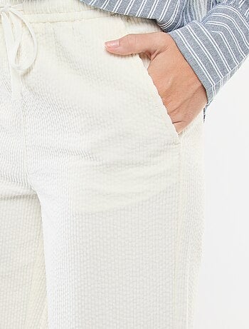 Pantalón de jogging ancho de pana