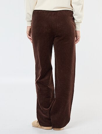Pantalón de jogging ancho de pana
