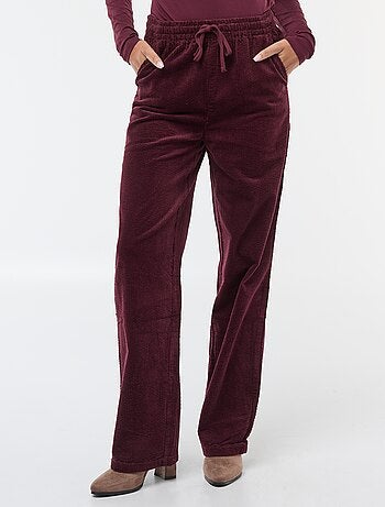Pantalón de jogging ancho de pana