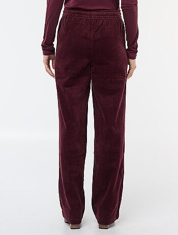 Pantalón de jogging ancho de pana