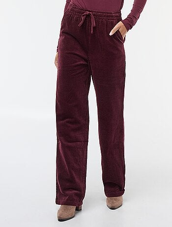 Pantalón de jogging ancho de pana