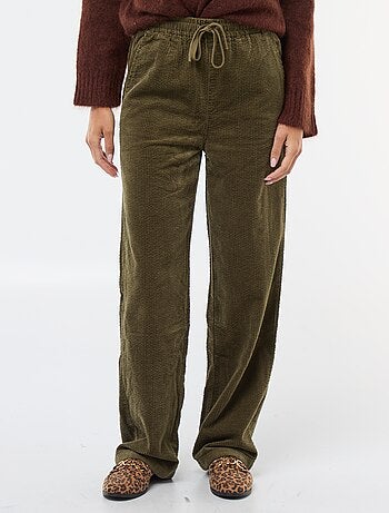 Pantalón de jogging ancho de pana