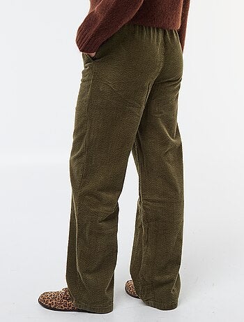 Pantalón de jogging ancho de pana