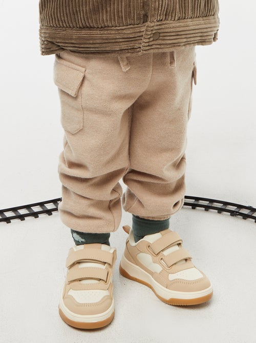 Jogging de canalé en algodón liso - Kiabi