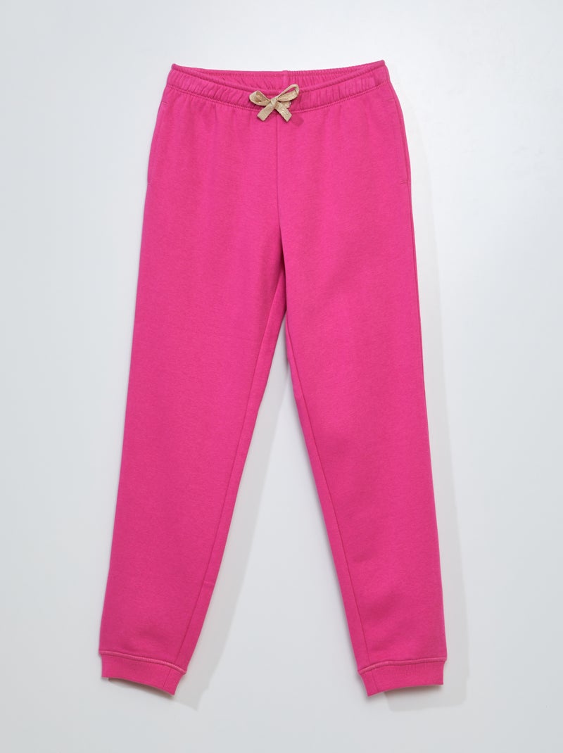 Jogging de felpa con cintura elástica ROSA - Kiabi