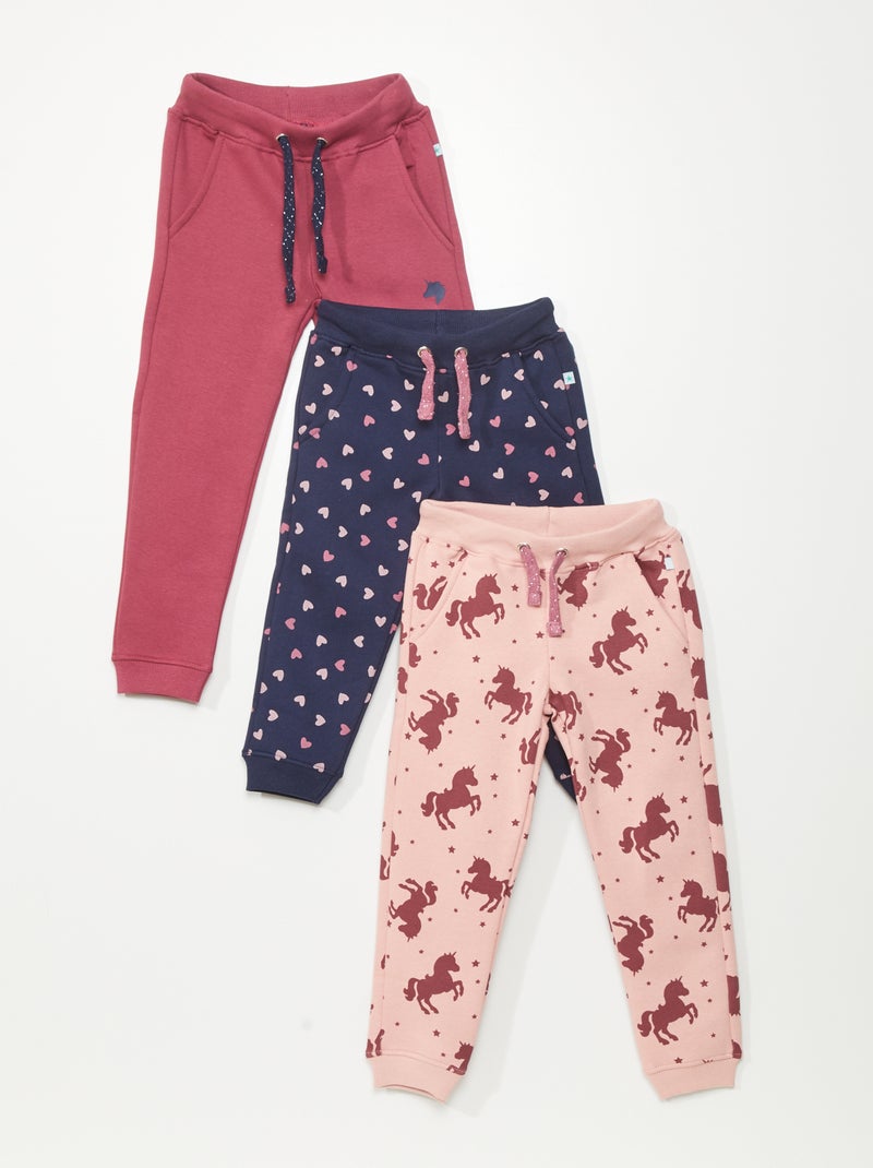 Jogging de felpa 'unicornio' ROSA - Kiabi