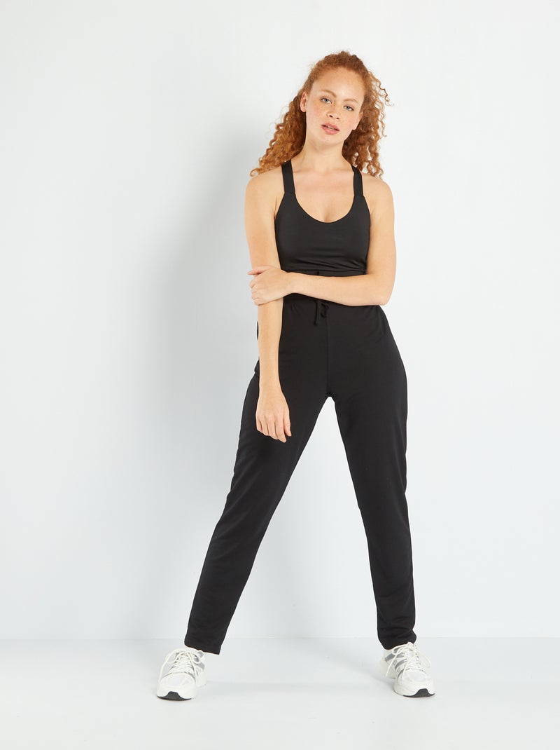 Jogging de punto negro - Kiabi