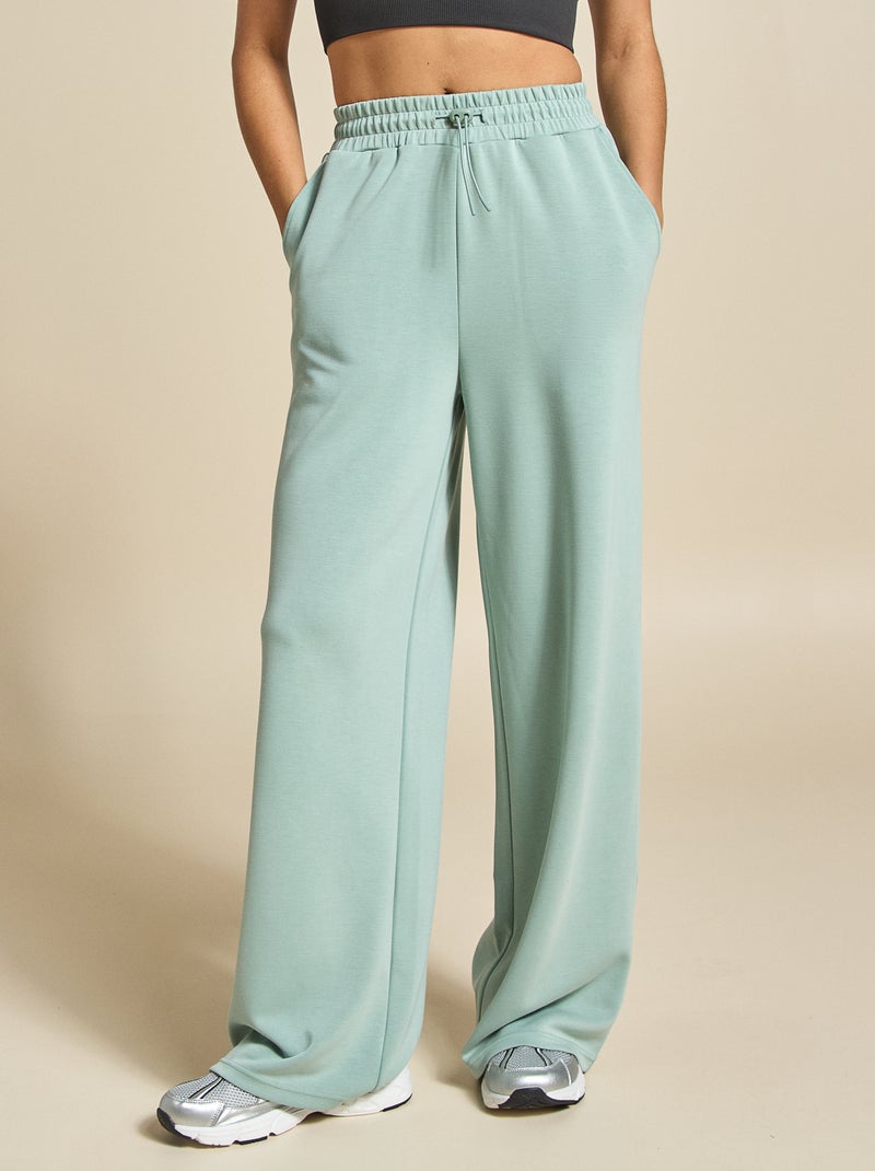 Jogging deportivo wide leg - (ekstract) Verde - Kiabi