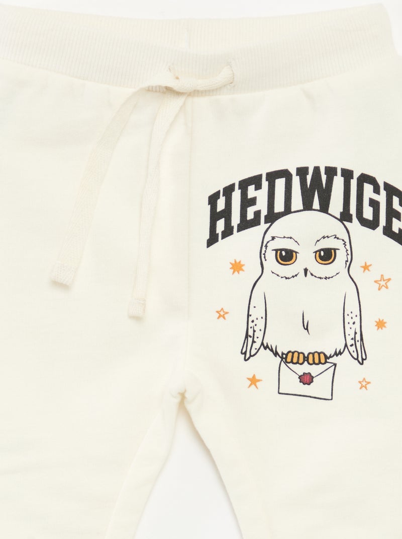 Jogging estampado 'Harrypotter' en polar de algodón Blanco - Kiabi