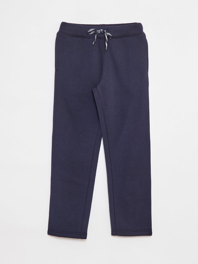 Jogging jaspeado con cintura ajustable Azul - Kiabi