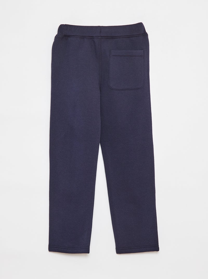 Jogging jaspeado con cintura ajustable Azul - Kiabi