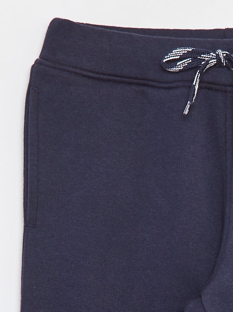 Jogging jaspeado con cintura ajustable Azul - Kiabi