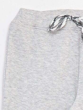 Jogging jaspeado con cintura ajustable