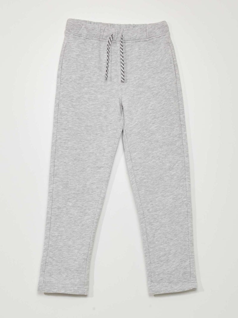 Jogging jaspeado con cintura ajustable GRIS - Kiabi