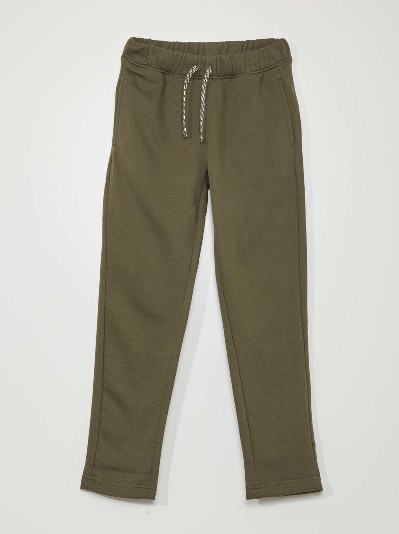 Jogging jaspeado con cintura ajustable KAKI - Kiabi