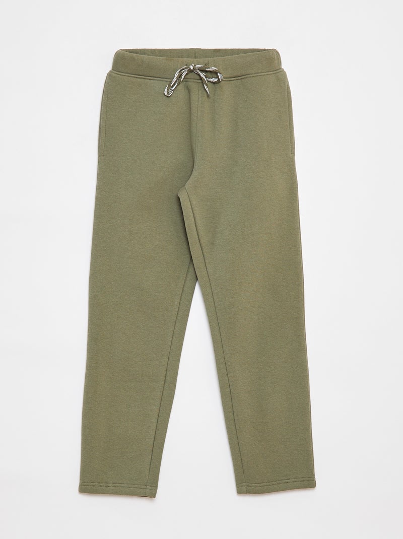 Jogging jaspeado con cintura ajustable Verde - Kiabi