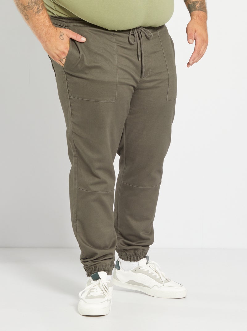 Joggpant elástico KAKI - Kiabi