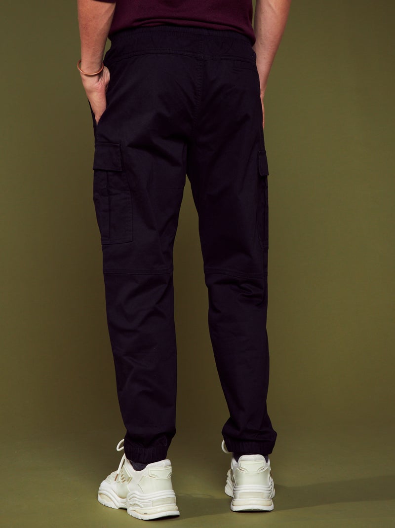 Pantalones Casuales De Pana Con Múltiples Bolsillos Y Cremallera Con Botones De Talle Alto| HALARA