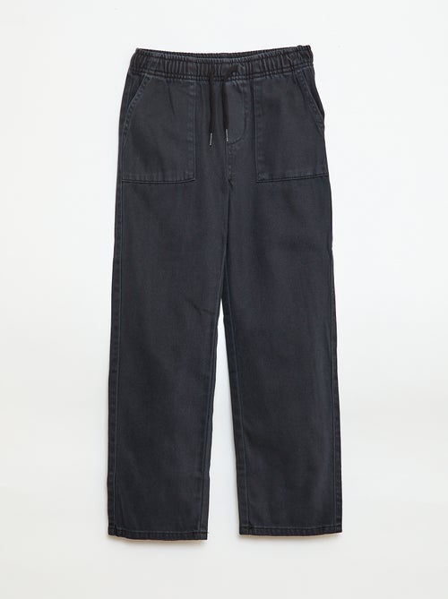 Jogpant con cintura elástica y cordones ajustables - Kiabi