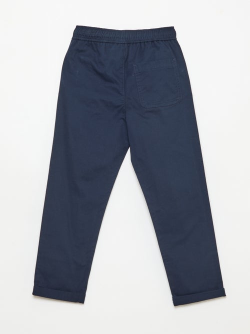 Jogpant liso con dobladillos - Kiabi