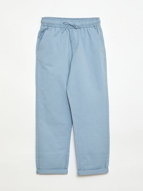 Jogpant liso con dobladillos - Kiabi