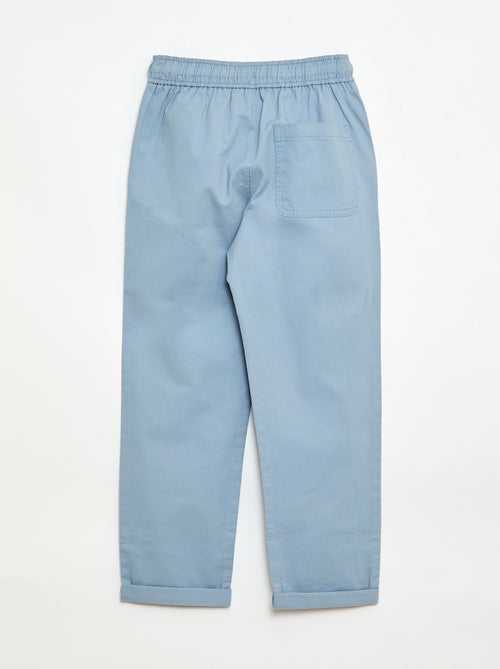 Jogpant liso con dobladillos - Kiabi