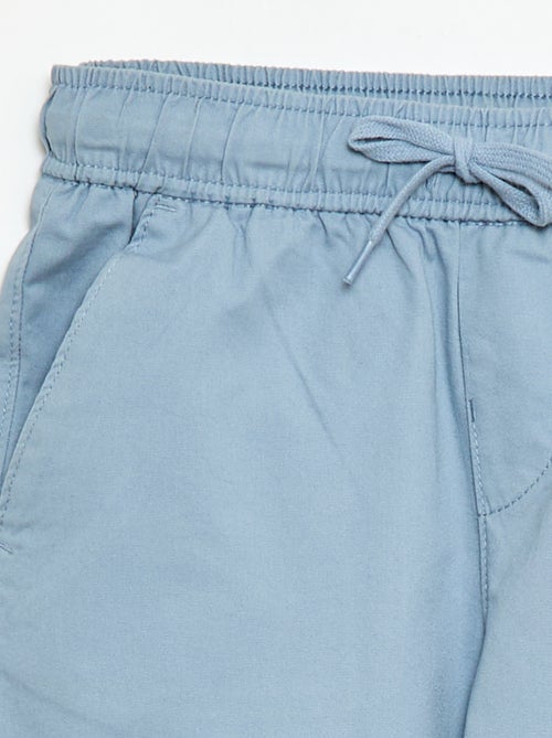 Jogpant liso con dobladillos - Kiabi