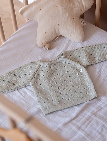 Jubón de punto calado