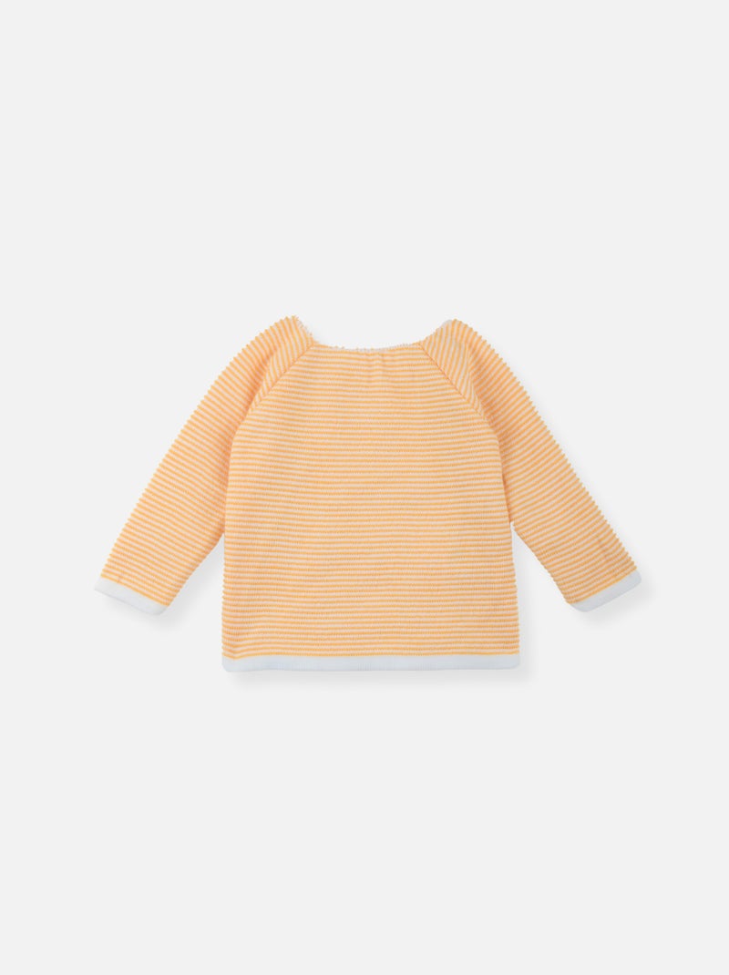 Jubón de Rayas Finas Blanco Amarillo - Kiabi